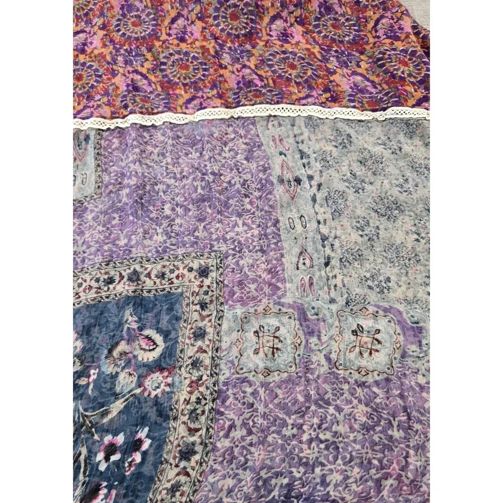 Unbranded Women's Infinity Scarf Multi‎ Patterned Crochet Trimmed